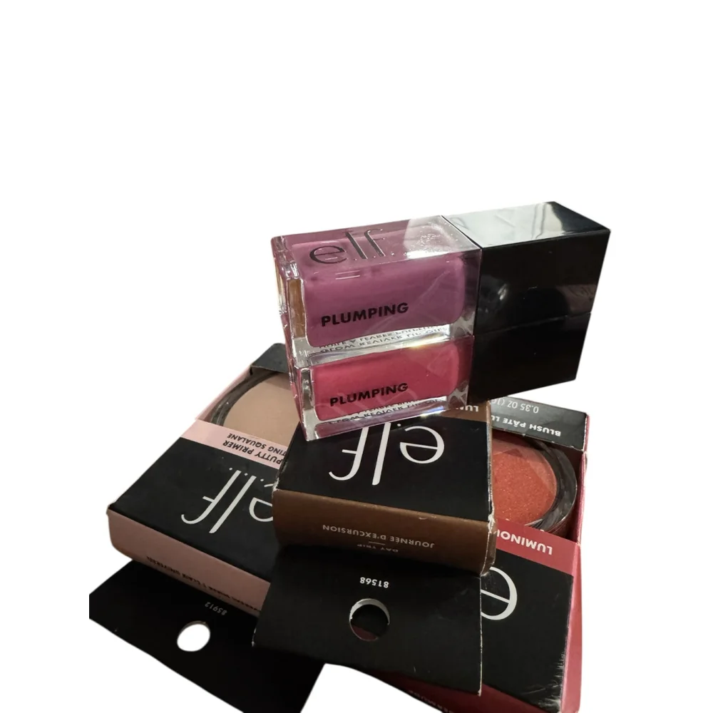 New e.l.f. Makeup Lot, Plump Lip Gloss, Eyeshadow, Primer, Bronzer, Blush